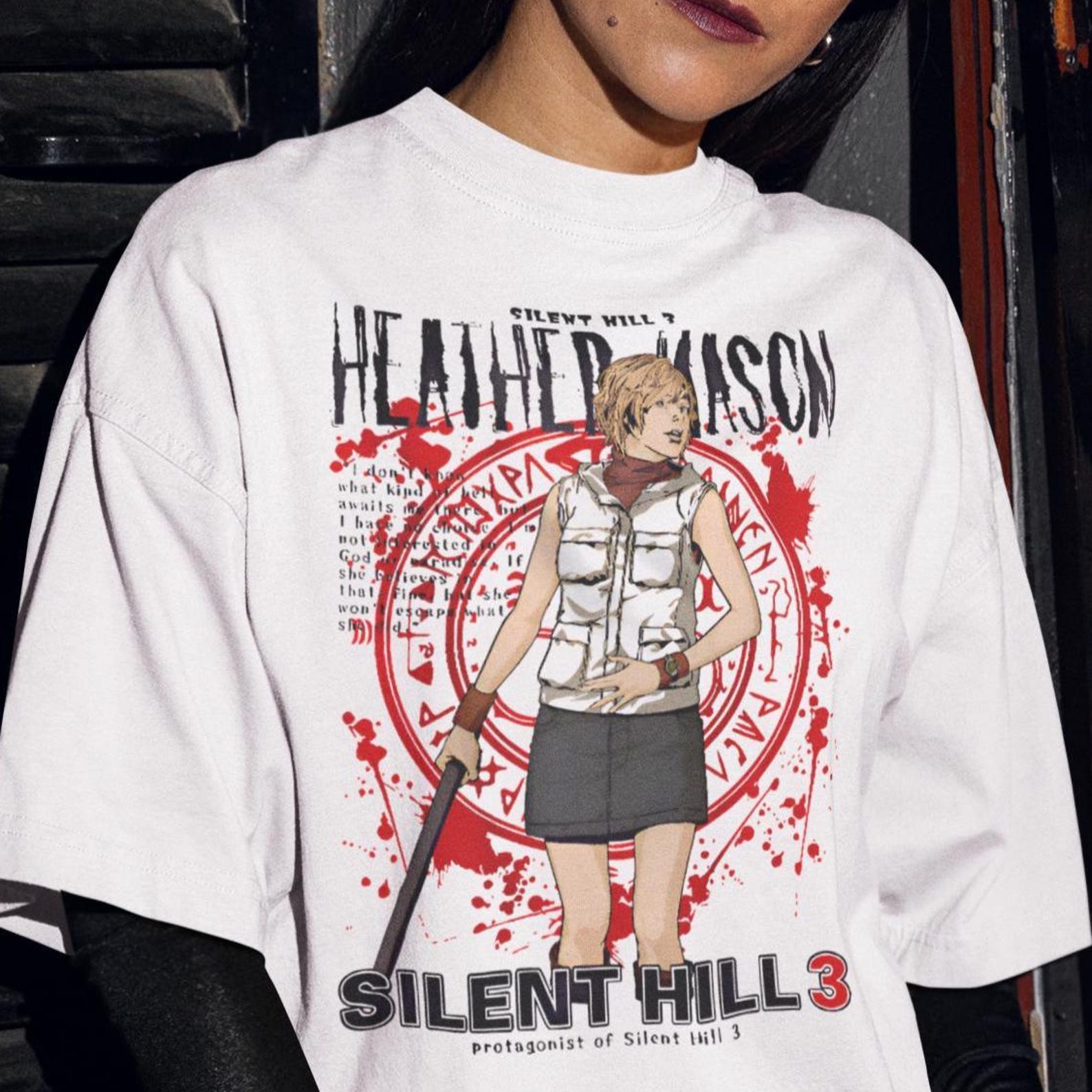Heather Mason Silent Hill 3 Shirt -Horror Game Tshirt,Gamer Graphic Tees 4XL