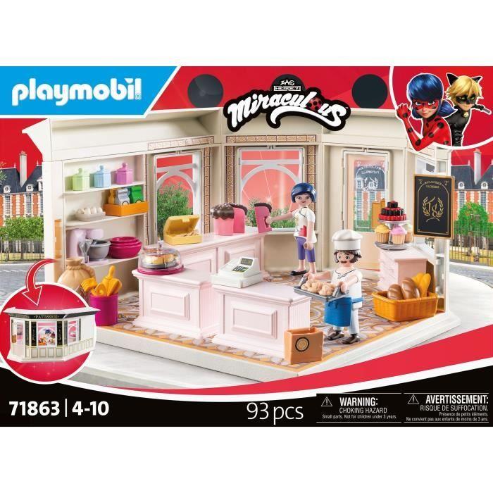 Playmobil 71863 Dupain Cheng Bakery, Miraculous Cartoon Character, 93 Pieces, from 4 Years