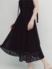 September Twenty Lace Layered Dress (Black)