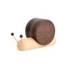 Wooden Snail Coaster Set Creative Design Home Furniture Accessory Decorative Table Mat Functional Wooden Drink Coasters Holder