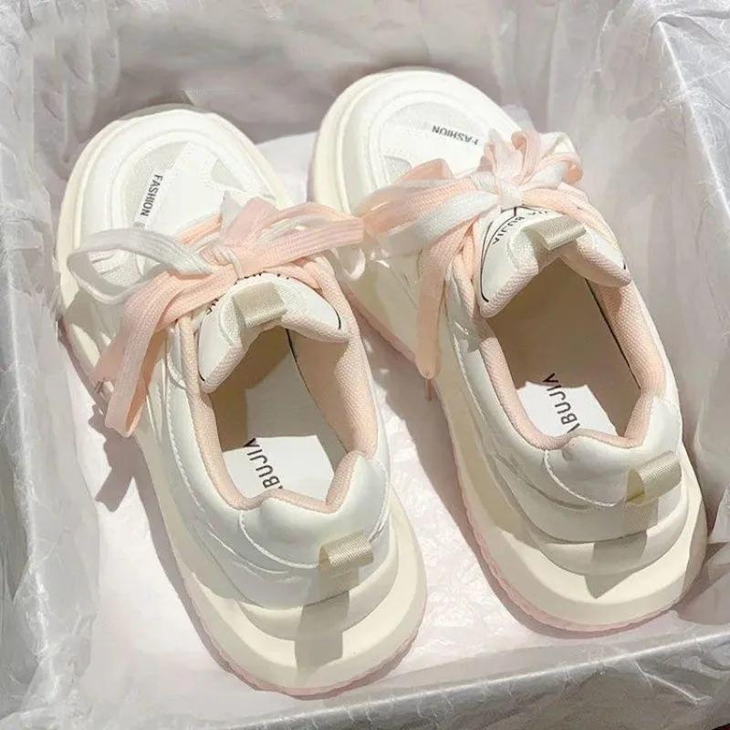 Women's Sneakers  New Summer Fashionable Casual Thick Soled Shoes Comfortable Height-increasing Platform Soles for Women