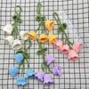 Lily of The Valley Crochet Flowers Multiple Styles Keychain Artificial Flowers Hanging Decoration Car Pendant Knitted Flower