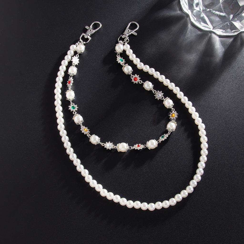 Ingemark Harajuku Hip Hop Rhinestone Keychains for Men Punk Wallet Belt Chain Trousers Hipster Pant Jeans Chain Street Jewelry