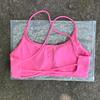 Lulu Shockproof Nude Fitness Bra: Quick-Dry Outdoor Running Sports Top for Women