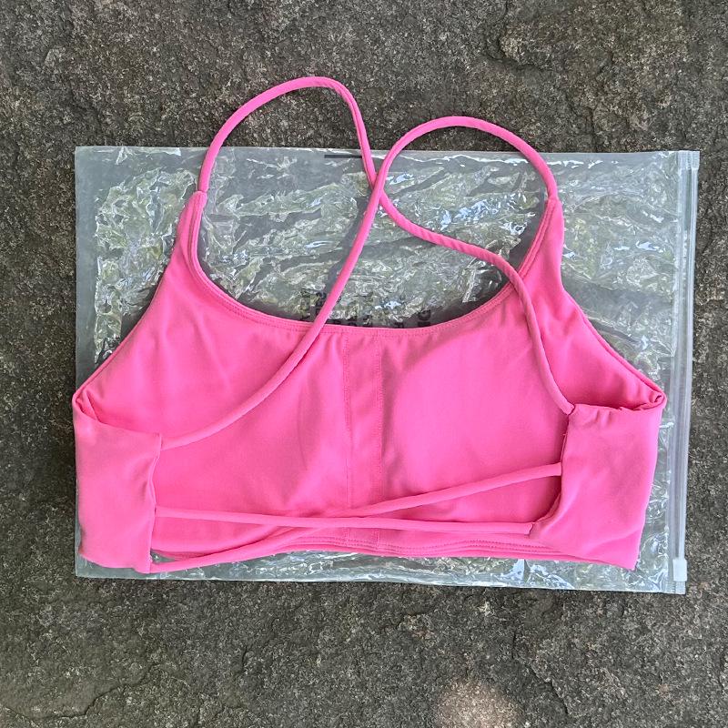 Lulu Shockproof Nude Fitness Bra: Quick-Dry Outdoor Running Sports Top for Women