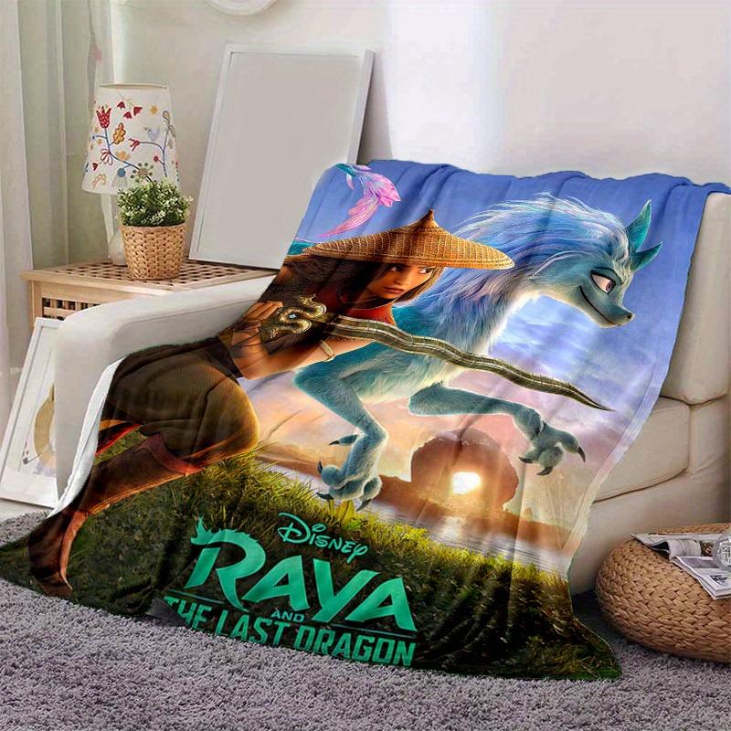 

1pc, Disney Raya and The Last Dragon Inspired Fantasy Dragon Throw Blanket Soft & Cozy Home Decor Perfect Gift for Fans Ideal for Couch, Bed, Travel 80x120cm