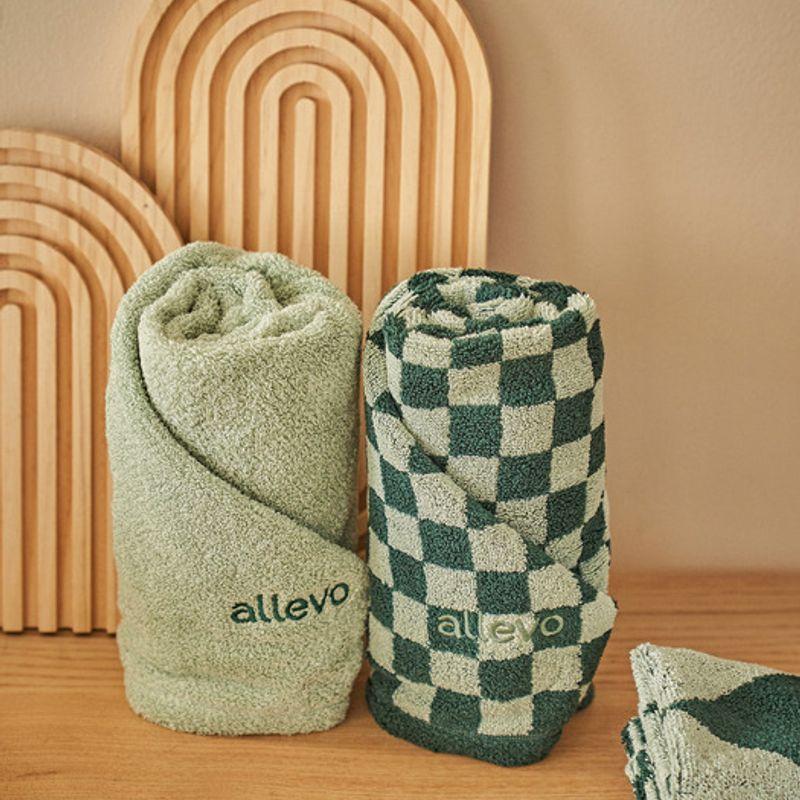 Allevo Pure Cotton Allevo The Edge Towel Set 12P (10 Face Towels + 2 Hand Towels)