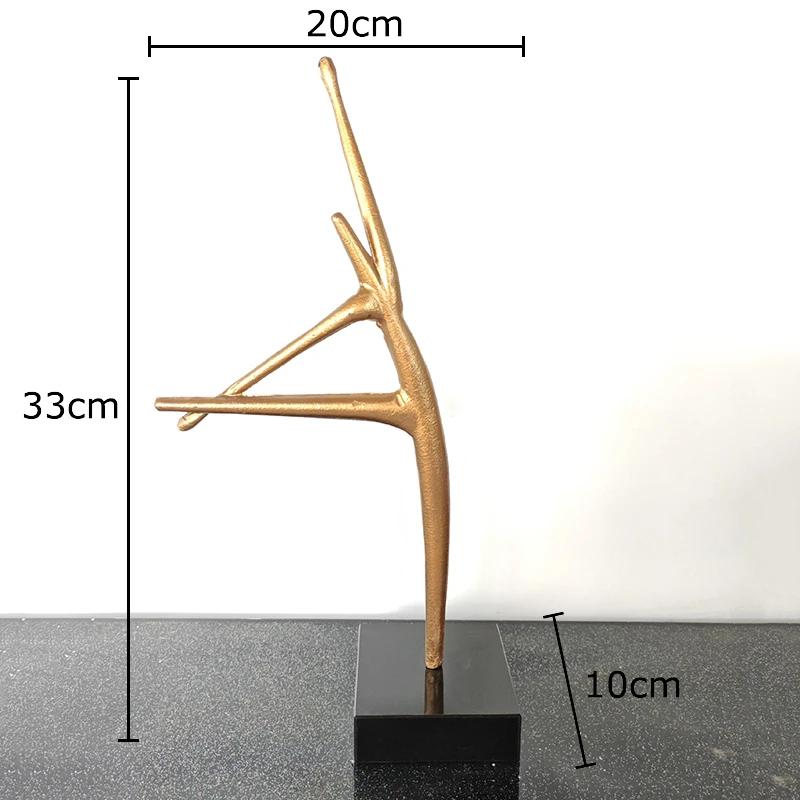 Abstract Dancer Figures Statue Artwork Ornaments Desk Decoration Dancer Metal Sculpture Abstract Crafts Room Aesthetic Decor