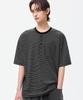TRILLION Roll-Up One-Pocket Henley Neck Short Sleeve T-Shirt_4Color