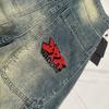 RogueWave Y2K Nové Streetwear Džíny Vintage Prané Volné Džíny Harajuku Punk Rovné Ležérní Gotické Široké Kalhoty