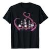 Bonita Camisa De Pulpo, Camiseta Vintage Sea Monster Kraken
