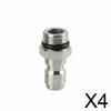 6x2 Pieces Stainless Steel Pressure Washer Connector M14x1.5 Male Female Kit Heavy Duty