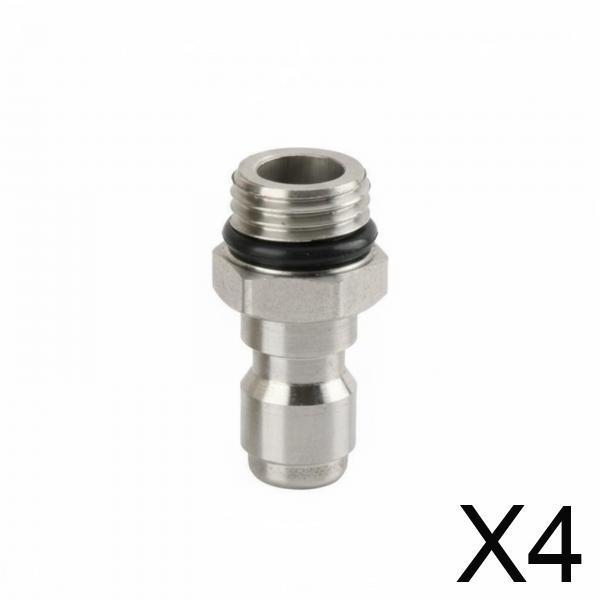 6x2 Pieces Stainless Steel Pressure Washer Connector M14x1.5 Male Female Kit Heavy Duty