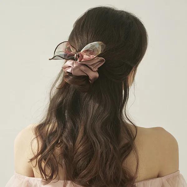 Organza Painting Scrunchie JP-26-012S