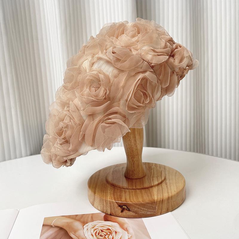 Korean Rose-Inspired Vintage Women's Beret
