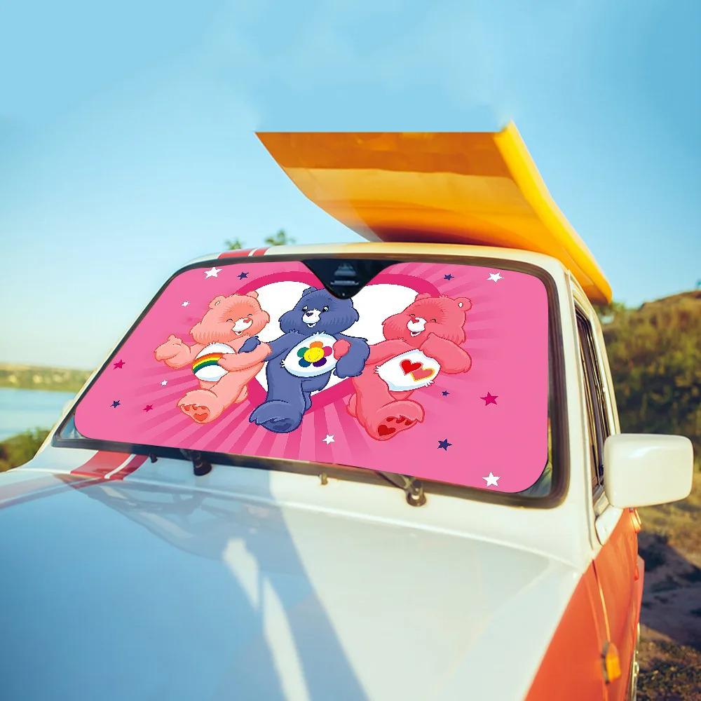 Cartoon Car Sunshade: Windshield Sun Protection & Heat Insulation