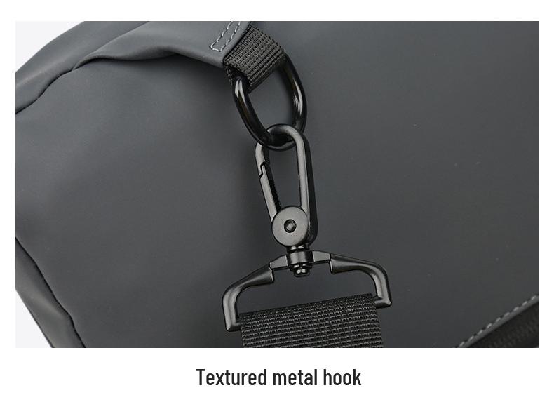 Men's Single Shoulder Crossbody Bag with Combination Lock and USB Port