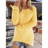 Women's Sweaters Comfortable Long Sleeve O Neck Casual Solid Color Vintage Knitted Female Elegant Winter Pullover Warm Sweaters