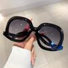 Oversized Round Sunglasses Stylish Vintage Candy Color Frame Women Eyewear  New Brand Design Gradient UV400 Shades