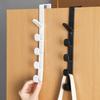 Hook Up Lightweight Plastic Door Hook with Drill-Free Installation Multiple Hooks Damage-free Door Hanger Home Storage Organizer