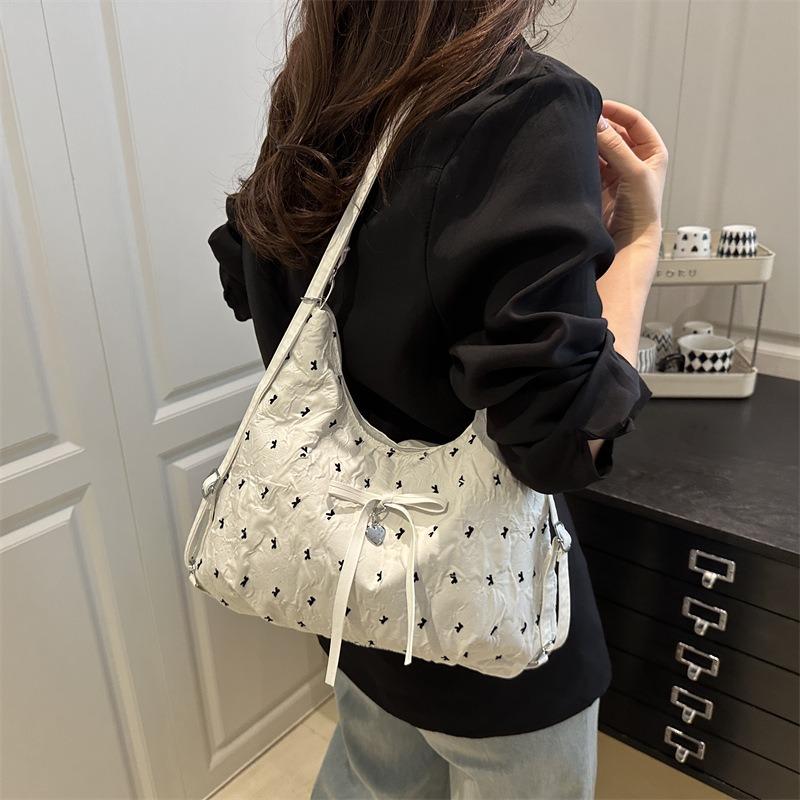 Bow Lazy Sweet Literary Large Capacity Shoulder Bag New Fashion Commuter Versatile Student Backpack