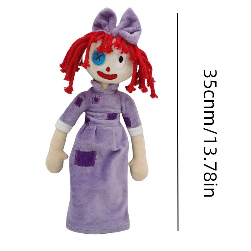 Der erstaunliche digitale Zirkus Plüsch Magische Zahl Zirkus Kaninchen Clown Puppe Lila Blase 15cm