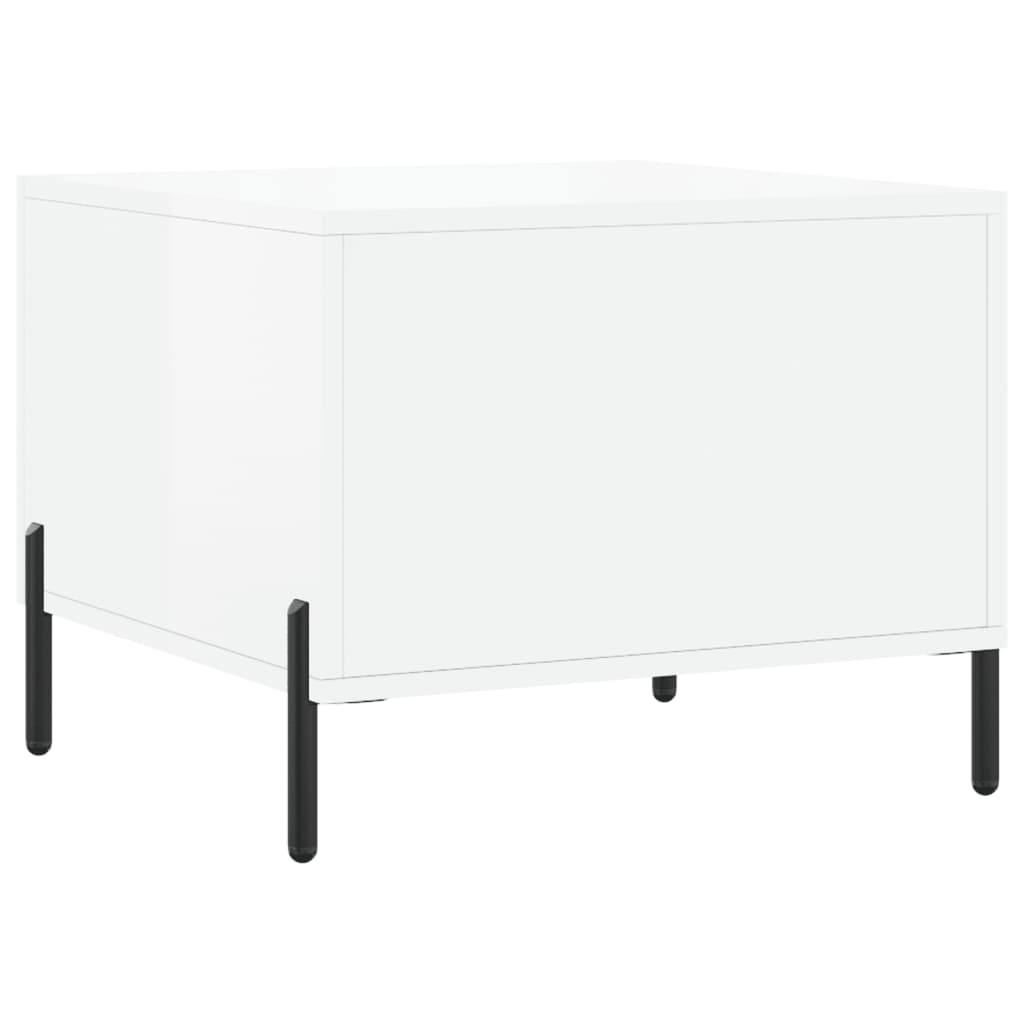 Coffee Tables 2 pcs. High Gloss White 50 x 50 x 40 cm Engineered Wood