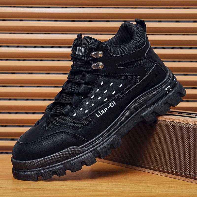 2025 Men's Spring Fashion: Korean Martin Boots - Trendy Casual British Style Work Shoes