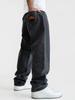 Jigga Wear New Outline XL Men's Super Baggy Jeans Black Washed
