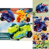Dinosaur Toy Car With Inertia Collision Transforming For Kids Playroom