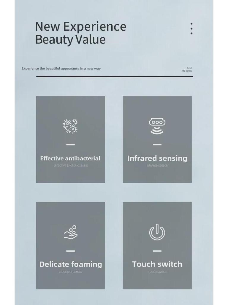 Smart Induction Foam Touch-Free Hand Sanitizer Dispenser with USB Charging