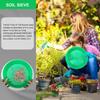 3Pcs Plastic Soil Sieve Filter Mesh for Soil Stone Sifting Filtration Home Garden Flower Plant Nursery Tools (Green)