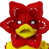 Duck Figurine Collectible 3D Printed Flower Duck Statue Small Desktop Ornament for Home Office Shelf Table Decor
