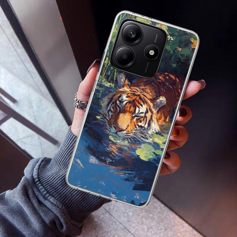 Superior Tiger Pattern Art Phone Case For Xiaomi Redmi Note 15 14 14S 13 12S 12 Pro Plus 11S 11 10S 10 4G Cover 11E 11T 5G Print