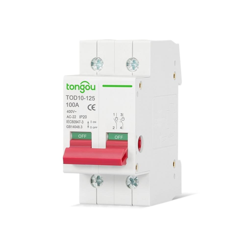 2P 63/100/125A Electrical Isolation Switch High Voltage Situation Automatic Disconnection Circuit Breaker For Circuit Isolation