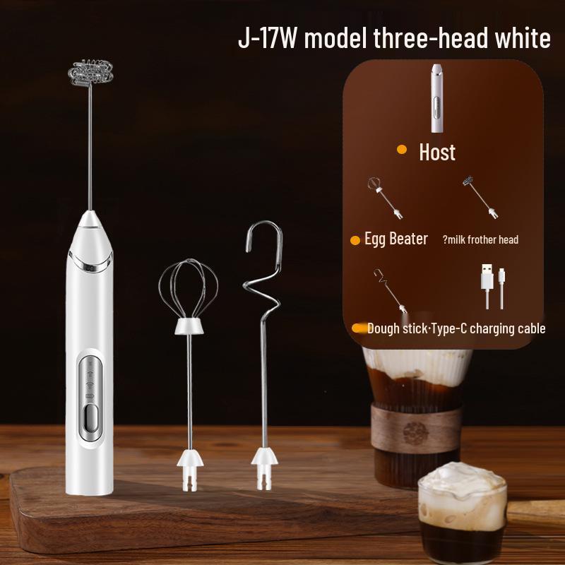 Portable Rechargeable Handheld Electric Milk Frother & Coffee Mixer