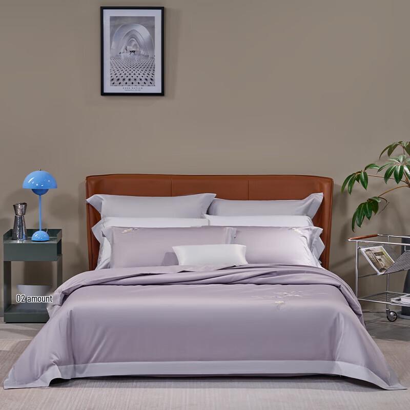 Комплект постельного белья Mercury Home Textiles из длинноволокнистого хлопкового сатина, 4 предмета.