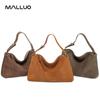Women's Suede Cow Leather Shoulder Bags Crossbody Bag Big Bost Tote Soft Matte Suede Cow Leather Women's Handbag Shoulder Bag