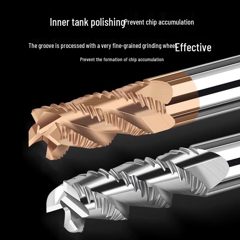 Jiyue 60-Degree Wave Flute Roughing End Mills