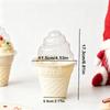 30sets Ice Cream Cake Cups Ice Cream Containers Thickened Cake Boxes for Cakes Mousses Large Cones and Desserts Disposable Party