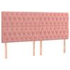 Maison Exclusive - Tête de lit Rose 180x7x118/128 cm Velours