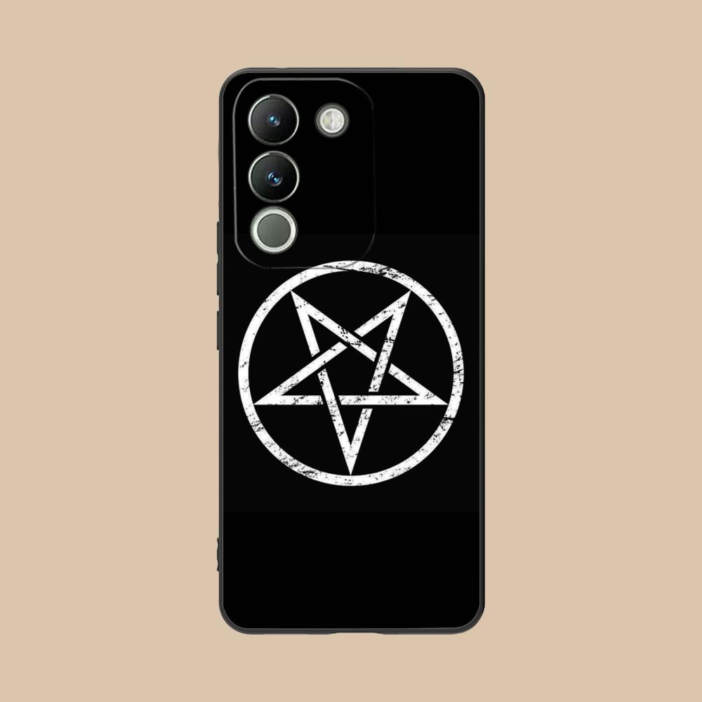 Aesthetic Pentagram Phone Case for VIVO V60 V50 V40 V30 V29 V27 V25 V23 Pro Lite 5G Soft TPU Shockproof Cover