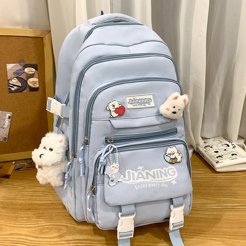School bag Children's elementary school students Girls Junior high school students High school students Two-piece set Backpack