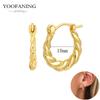 925 Silver Ear Needle Fashion Light Luxury Gold hoop earrings Classic Retro Collection earrings for women Jewelry Gift