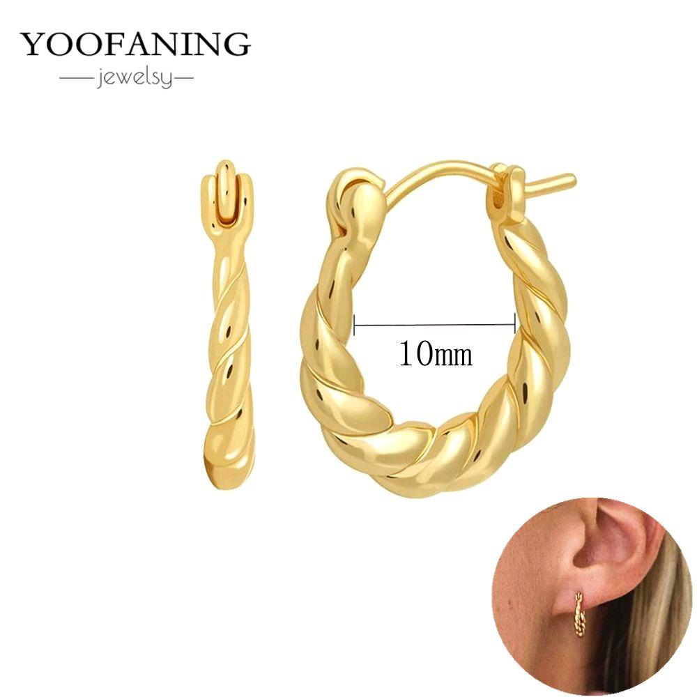 925 Silver Ear Needle Fashion Light Luxury Gold hoop earrings Classic Retro Collection earrings for women Jewelry Gift