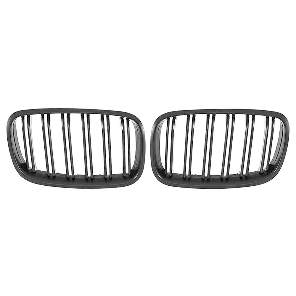 Matte Black Double-Line Grille for BMW X5 E70 (07-13) & X6 E71 (08-14)