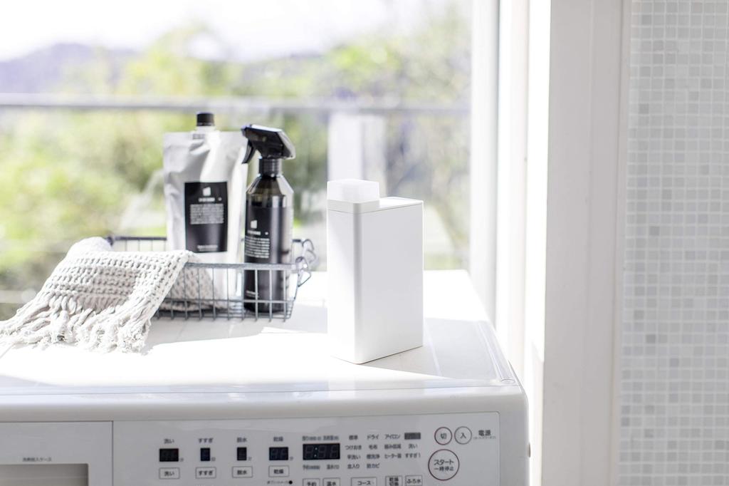 Yamazaki Jitsugyo Refillable Laundry Bottle White Tower 3587 Approx. W5.5XD11XH20cm