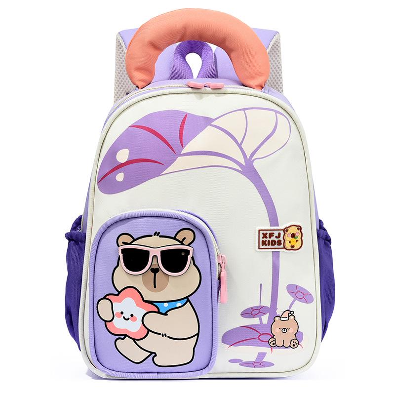 Lightweight Cute Cartoon Animal Backpack for Boys & Girls Aged 3-6 with Spine Support and Weight Reduction