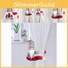Festive Christmas Curtain Tiebacks With Striped Hat And Long Bearded Gnome Design