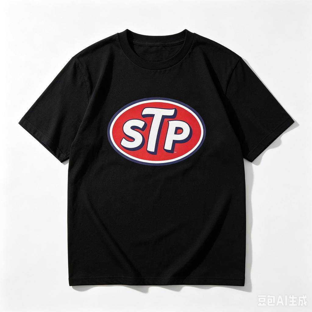 T-shirt Unisex Estiva 2026 Vintage Casual STP Automotive Olio per Motori Nostalgica con Cappuccio Morbido per l'Uso Quotidiano Comoda Streetwear